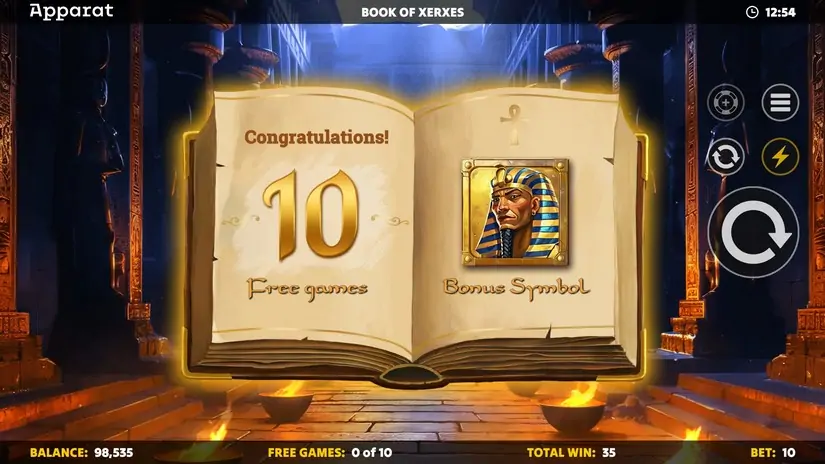 Book of Xerxes – Diamond Treasures slot screenshot 2