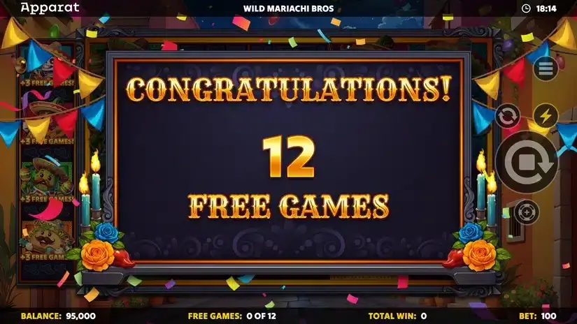 Wild Mariachi Bros slot screenshot 4