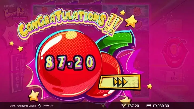 CherryPop Deluxe slot screenshot 