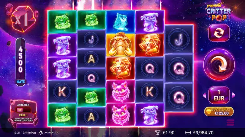 CritterPop slot screenshot 2