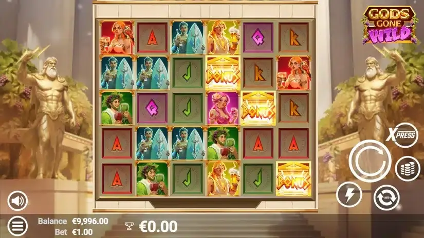 Gods Gone Wild slot screenshot 2