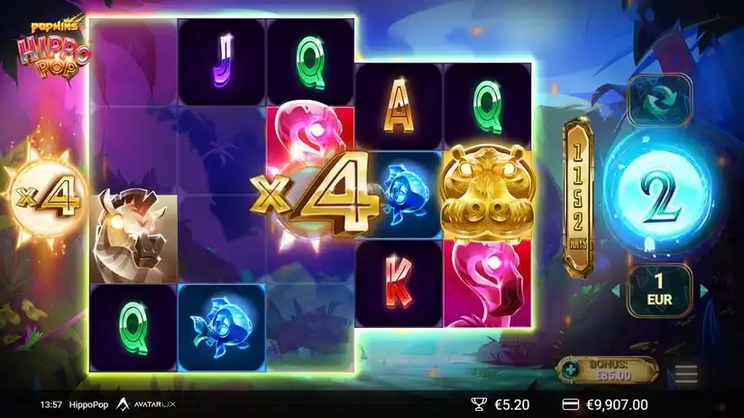 HippoPop slot screenshot 
