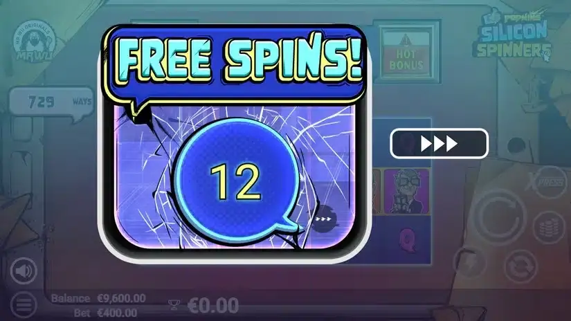 Silicon Spinners slot screenshot 2