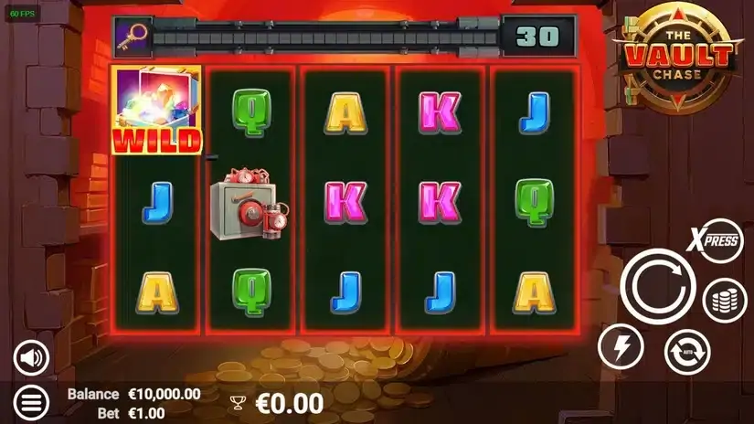 The Vault Chase slot screenshot 