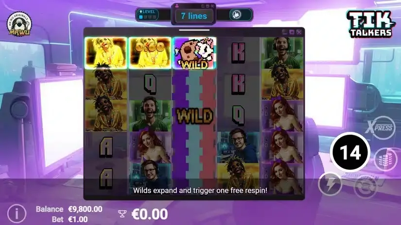 Tik Talkers slot screenshot 3