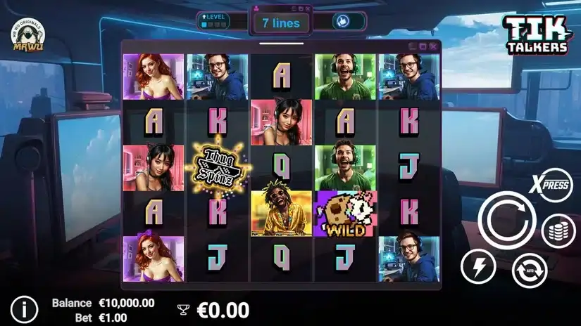 Tik Talkers slot screenshot 