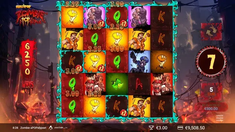 Zombie aPOPalypse slot screenshot 5