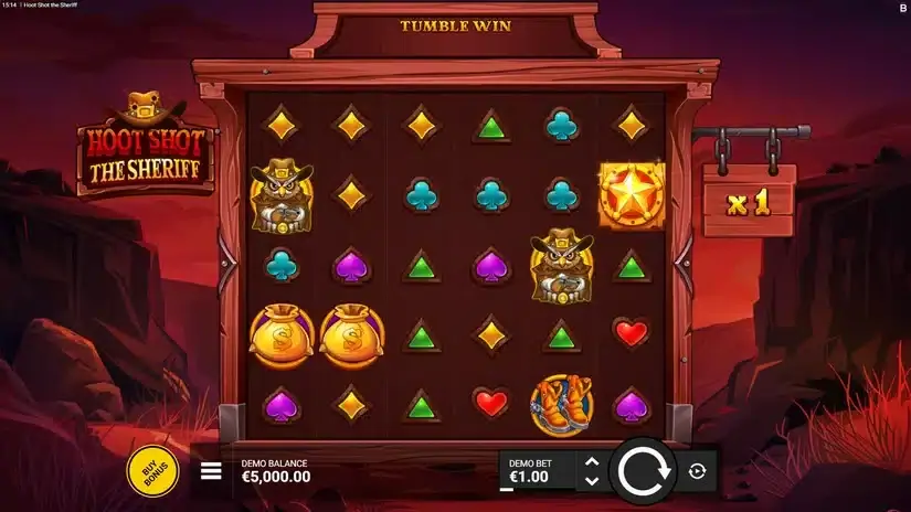 Hoot Shot The Sheriff slot screenshot 