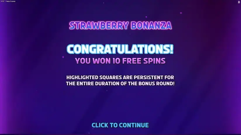 Neon Frames slot screenshot 3