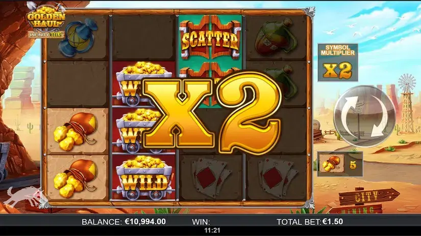 Golden Haul Infinity Reels slot screenshot 2