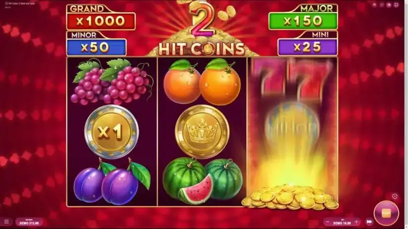 Hit Coins 2 Hold and Spin slot screenshot 