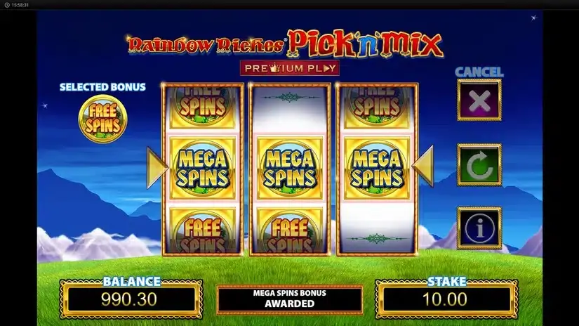 Rainbow Riches Pick and Mix slot screenshot 2