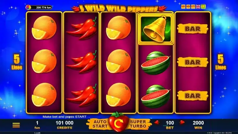 5 Wild Wild Peppers slot screenshot 2