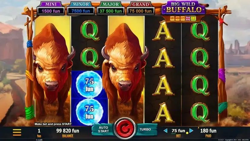Big Wild Buffalo slot screenshot 2