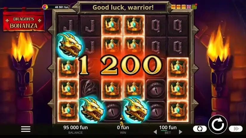 Dragon’s Bonanza slot screenshot 2