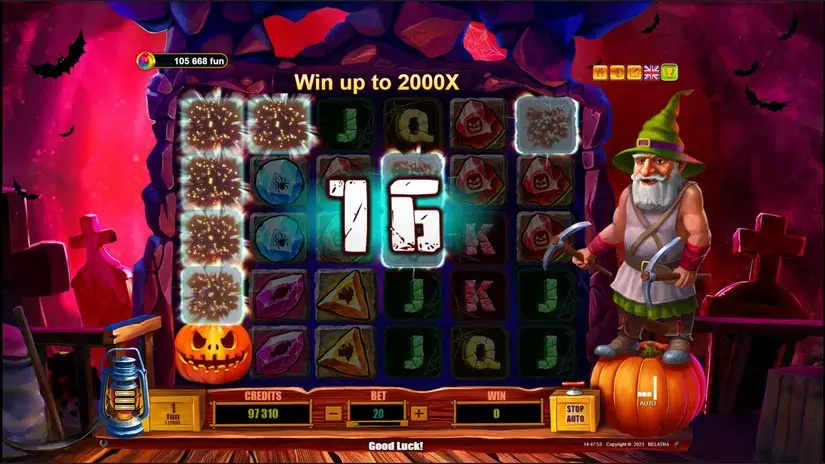 Halloween Crystals slot screenshot 2