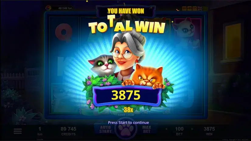 Lucie’s Cats slot screenshot 