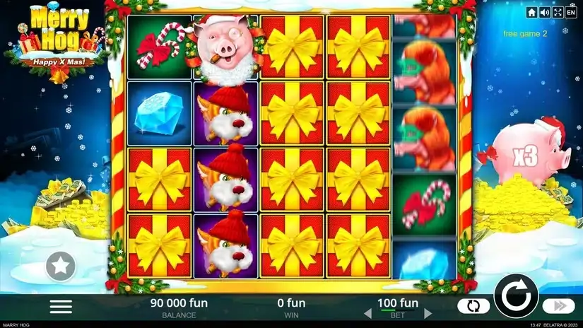 Merry Hog slot screenshot 4