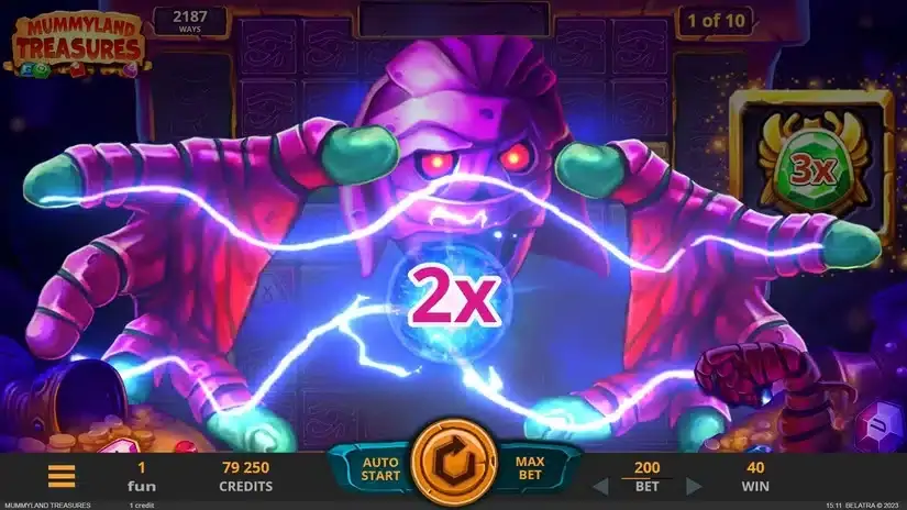 Mummyland Treasures slot screenshot 4