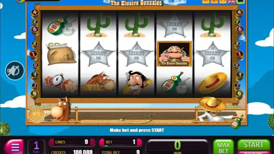 The Elusive Gonzales slot screenshot 1