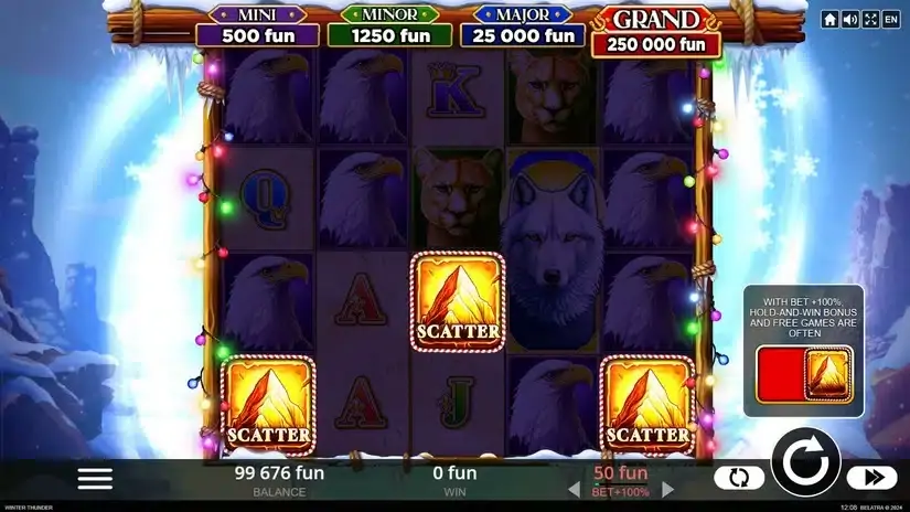 Winter Thunder slot screenshot 2