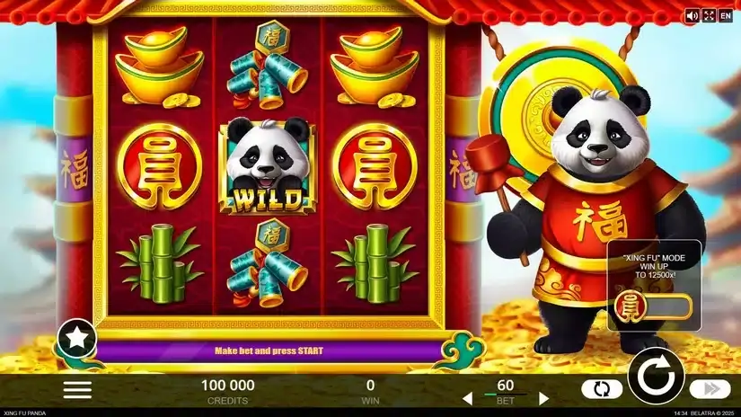 Xing Fu Panda slot screenshot 1