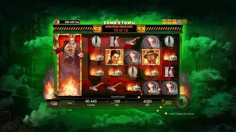 Zombie Town slot screenshot 1