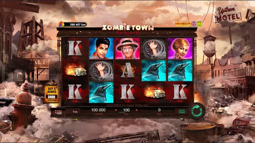 Zombie Town slot screenshot 5