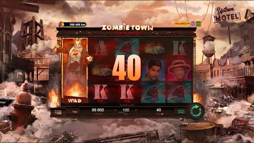 Zombie Town slot screenshot 4
