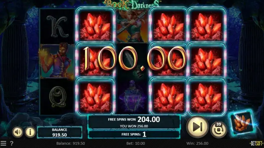 Book of Darkness slot screenshot 
