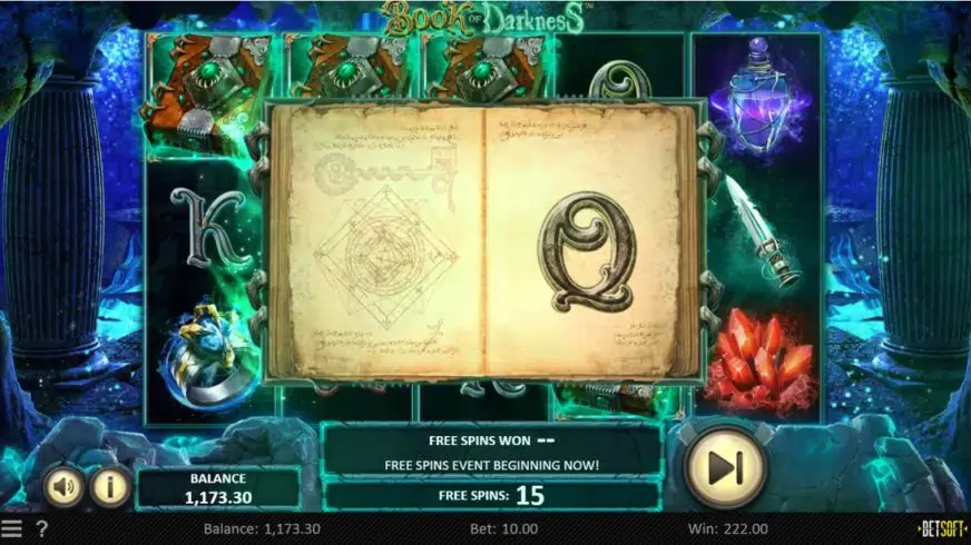 Book of Darkness slot screenshot 4