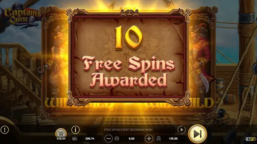 Captain’s Quest Treasure Island slot screenshot 5