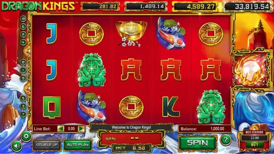 Dragon Kings slot screenshot 1