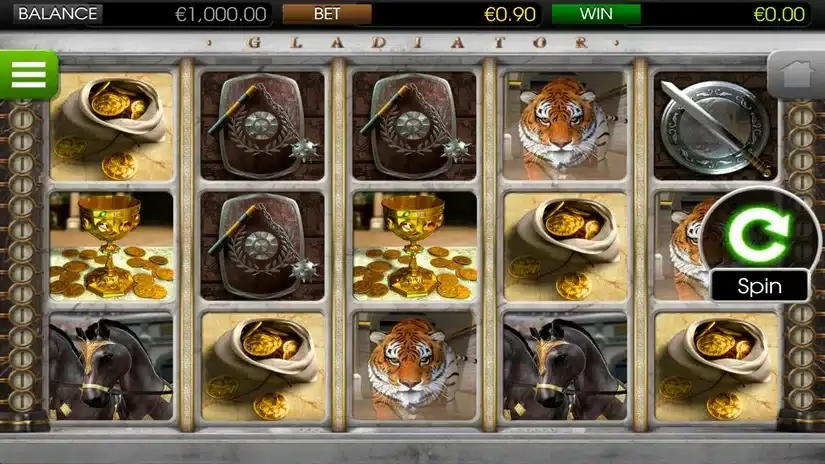 Gladiator slot screenshot 1