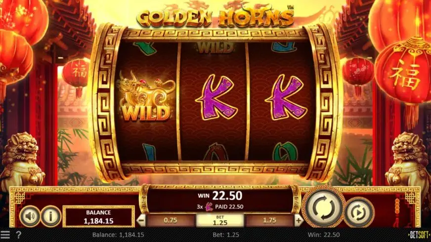 Golden Horns slot screenshot 