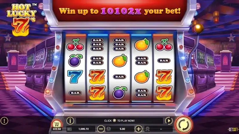 Hot Lucky 7s slot screenshot 