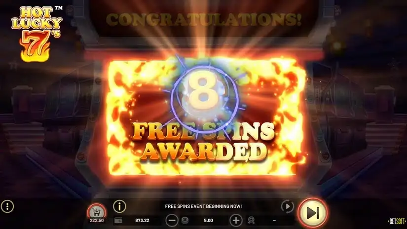 Hot Lucky 7s slot screenshot 3