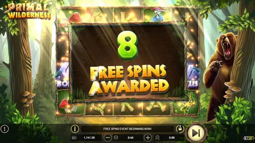Primal Wilderness slot screenshot 3