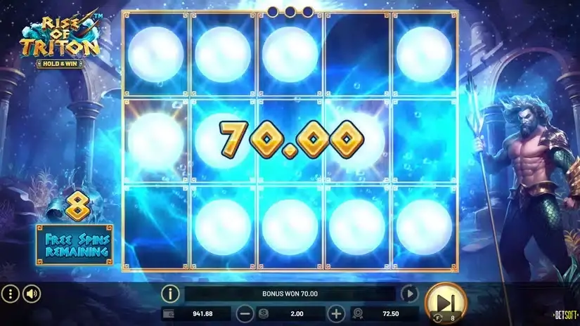 Rise of Triton slot screenshot 