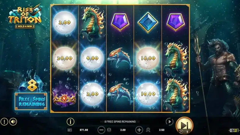 Rise of Triton slot screenshot 3