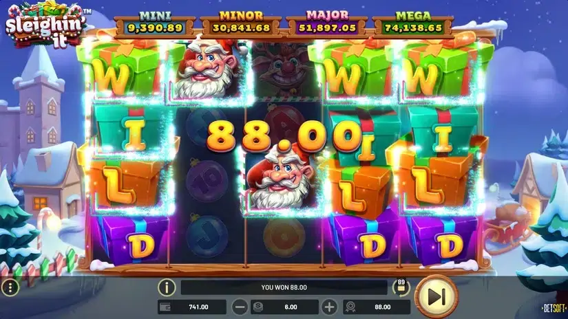 Sleighin’ it slot screenshot 5