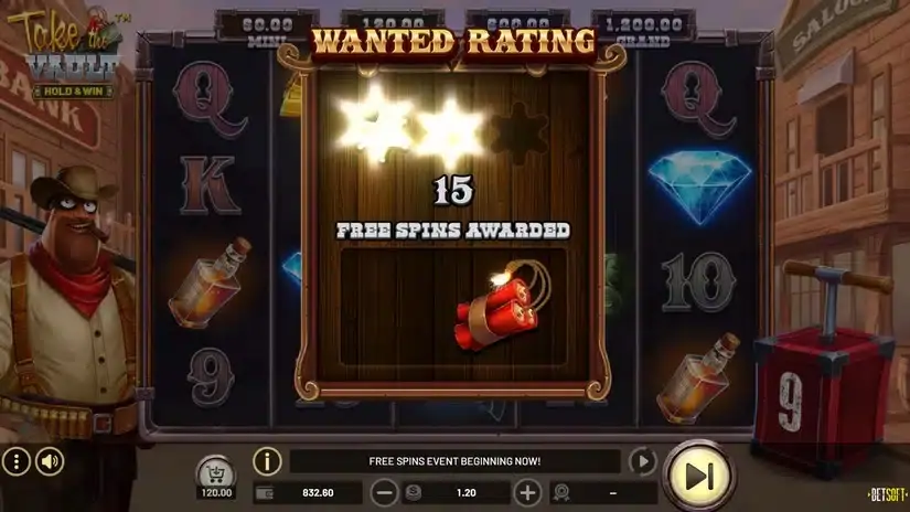 Take The Vault – HOLD & WIN slot screenshot 2