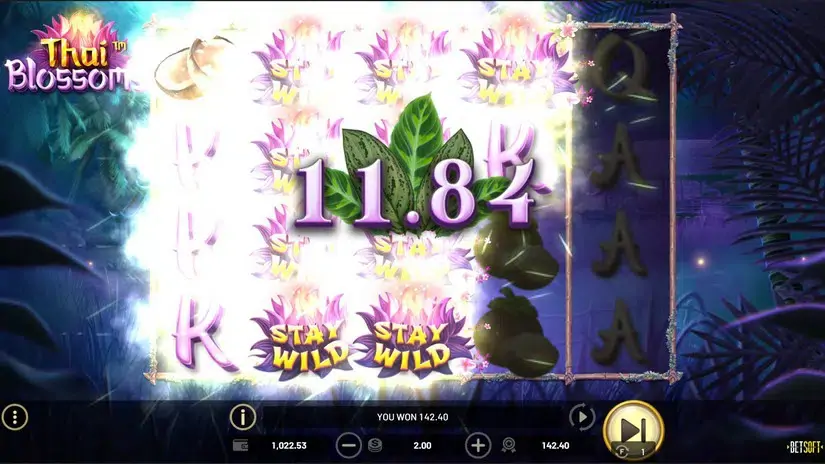 Thai Blossoms slot screenshot 4