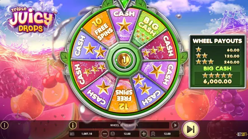 Triple Juicy Drops slot screenshot 3