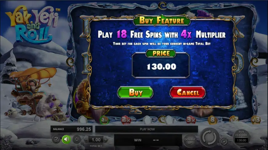 Yak Yeti and Roll slot screenshot 5