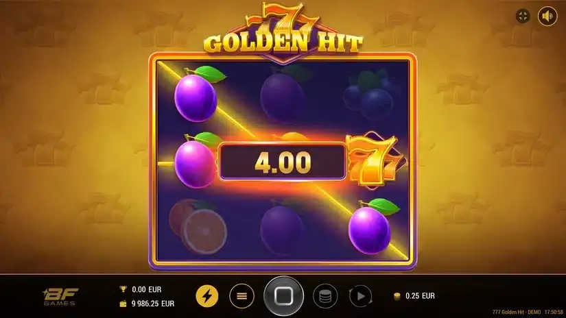 777 Golden Hit slot screenshot 3