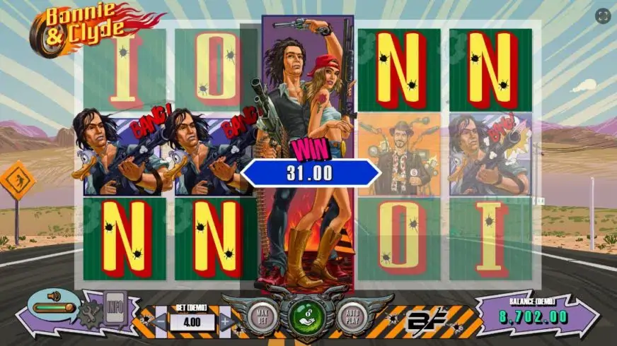 Bonnie & Clyde slot screenshot 2
