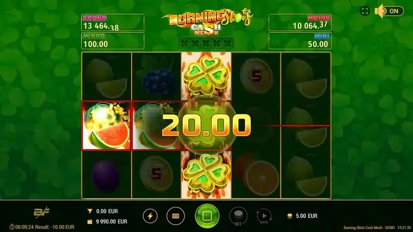 Burning Slots Cash Mesh slot screenshot 2
