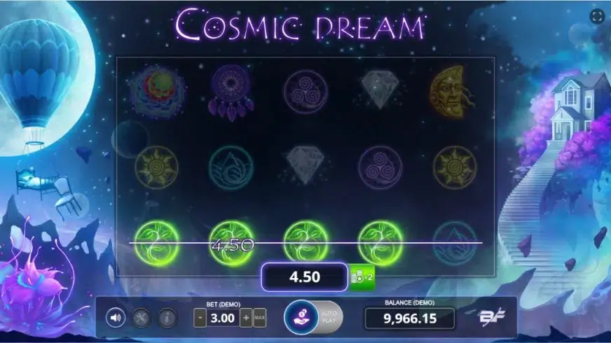 Cosmic Dream slot screenshot 2