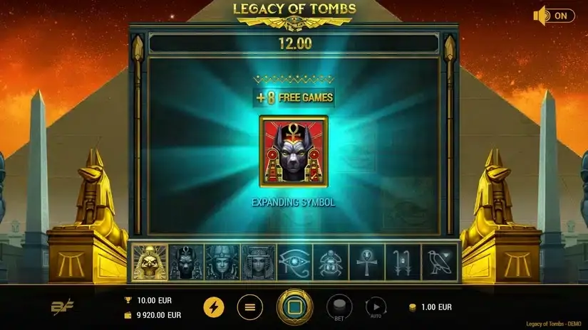 Legacy Of Tombs slot screenshot 4